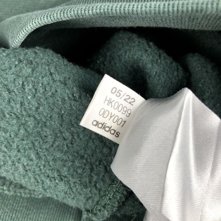 Adidas Originals Sweatshirt Pullover Hoodie, Men's Size L cotton green type Vintage Second Hand