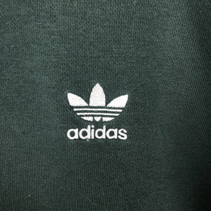 Adidas Originals Sweatshirt Pullover Hoodie, Men's Size L cotton green type Vintage Second Hand
