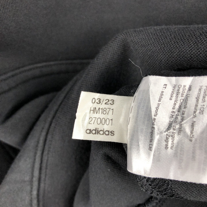 Adidas sweatshirt pullover hoodie, men's size S cotton black type Vintage Second Hand