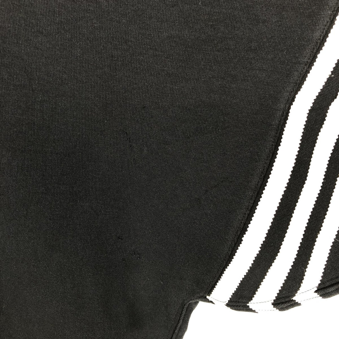 Adidas sweatshirt pullover hoodie, men's size S cotton black type Vintage Second Hand