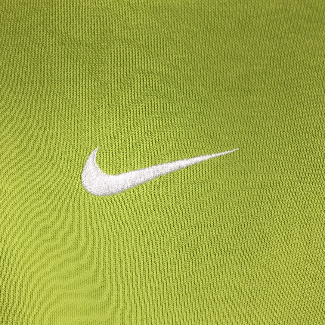 Nike Center Logo Sweat Pullover Hoodie, Men's Size M cotton green type yellow green Vintage Second Hand