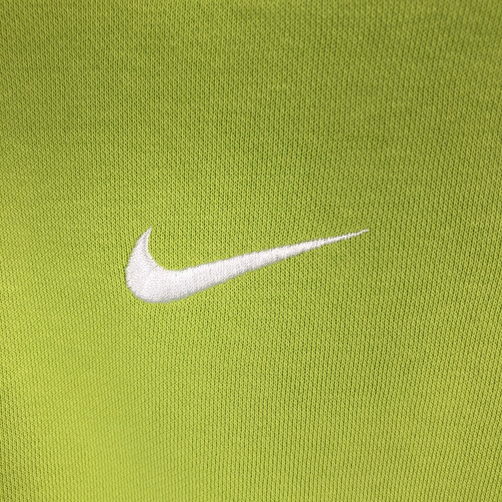 Nike Center Logo Sweat Pullover Hoodie, Men's Size M cotton green type yellow green Vintage Second Hand