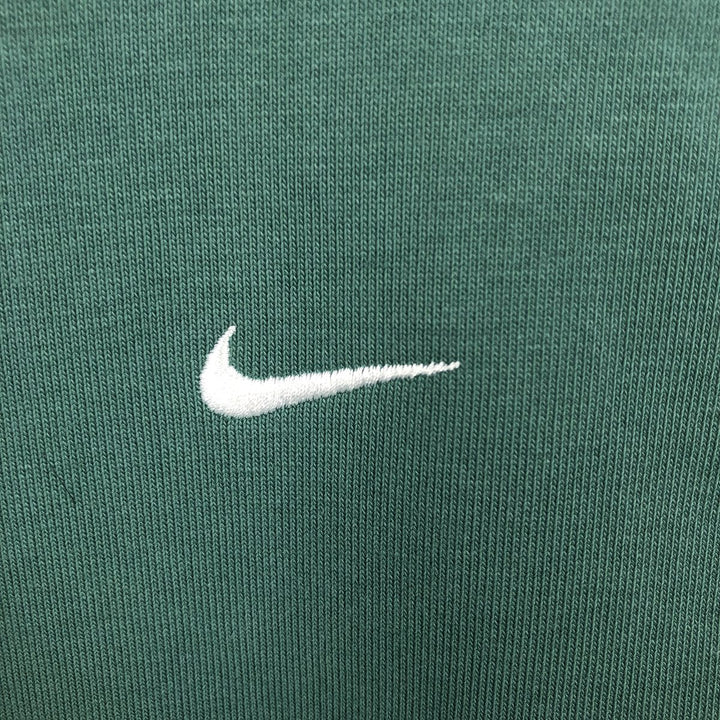Nike Sweat Pullover Hoodie, Men's Size M cotton Emerald green Vintage Second Hand