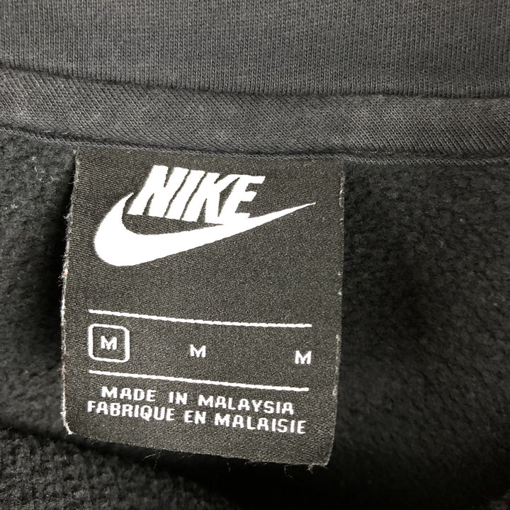 Nike Sweat Pullover Hoodie, Men's Size M cotton black type Vintage Second Hand