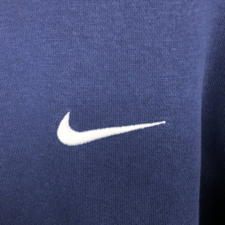 Nike Sweat Pullover Hoodie Men's XL Size cotton navy blue type Vintage Second Hand