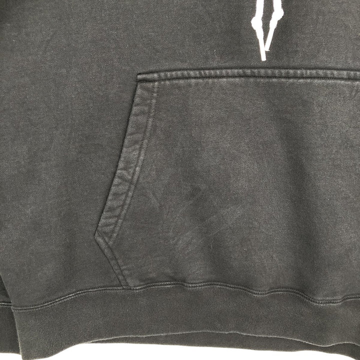 Nike Sweat Pullover Hoodie Men's XL Size cotton black type Vintage Second Hand