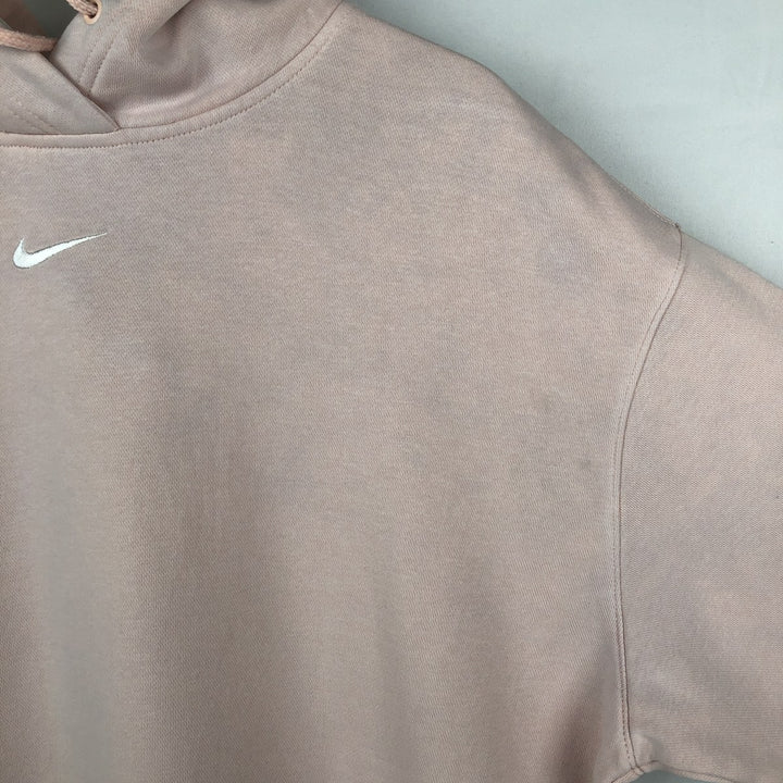 Nike Center Logo Sweat Pullover Hoodie, Men's Size M cotton pink type Vintage Second Hand