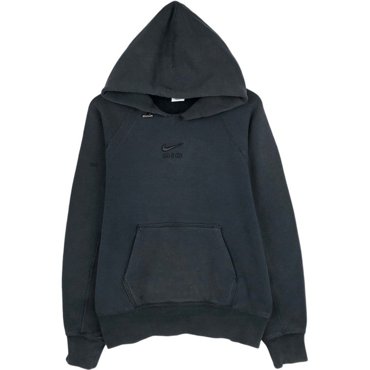 Nike Center Logo Sweat Pullover Hoodie, Men's Size Small cotton black type Vintage Second Hand