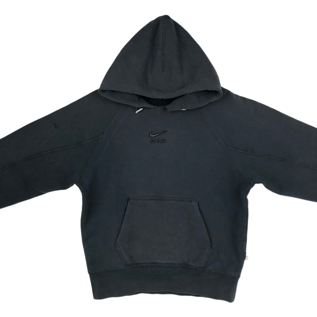 Nike Center Logo Sweat Pullover Hoodie, Men's Size Small cotton black type Vintage Second Hand