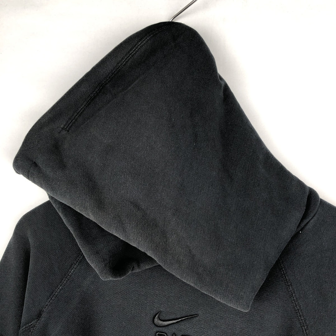 Nike Center Logo Sweat Pullover Hoodie, Men's Size Small cotton black type Vintage Second Hand