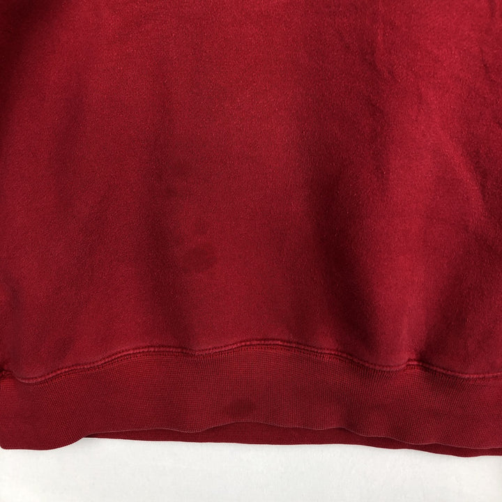 Adidas sweatshirt pullover hoodie, men's size L cotton red type Vintage Second Hand