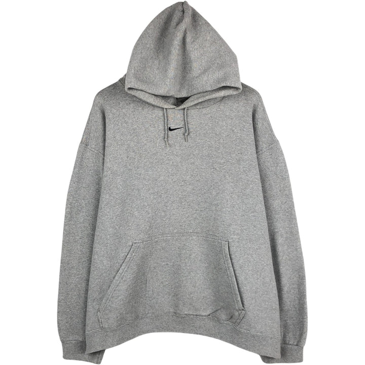 Nike Center Logo Sweat Pullover Hoodie, Made in Canada, Men's XXL equivalent. cotton gray type Vintage Second Hand