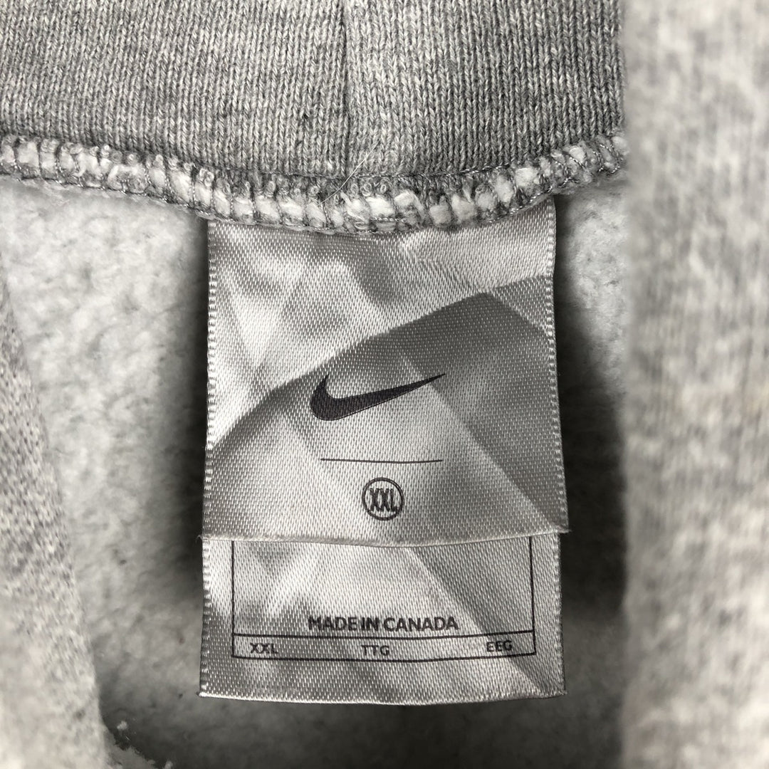 Nike Center Logo Sweat Pullover Hoodie, Made in Canada, Men's XXL equivalent. cotton gray type Vintage Second Hand