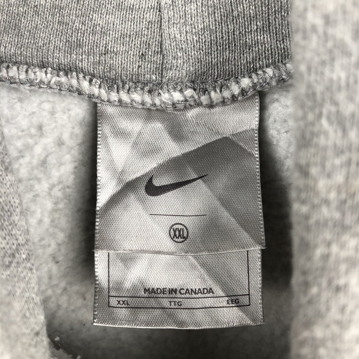 Nike Center Logo Sweat Pullover Hoodie, Made in Canada, Men's XXL equivalent. cotton gray type Vintage Second Hand