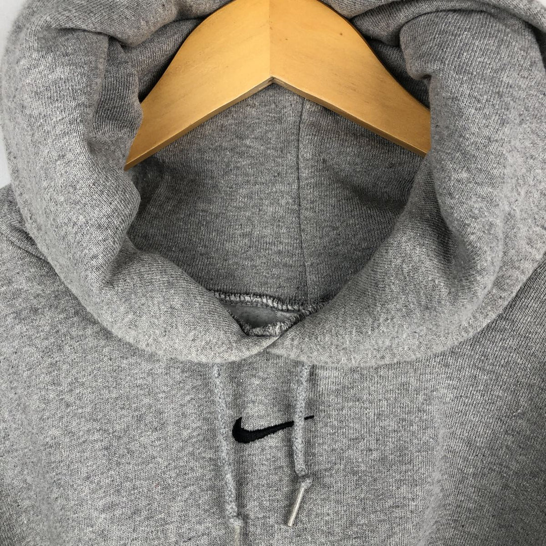 Nike Center Logo Sweat Pullover Hoodie, Made in Canada, Men's XXL equivalent. cotton gray type Vintage Second Hand
