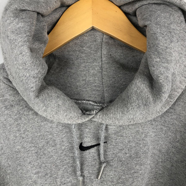 Nike Center Logo Sweat Pullover Hoodie, Made in Canada, Men's XXL equivalent. cotton gray type Vintage Second Hand