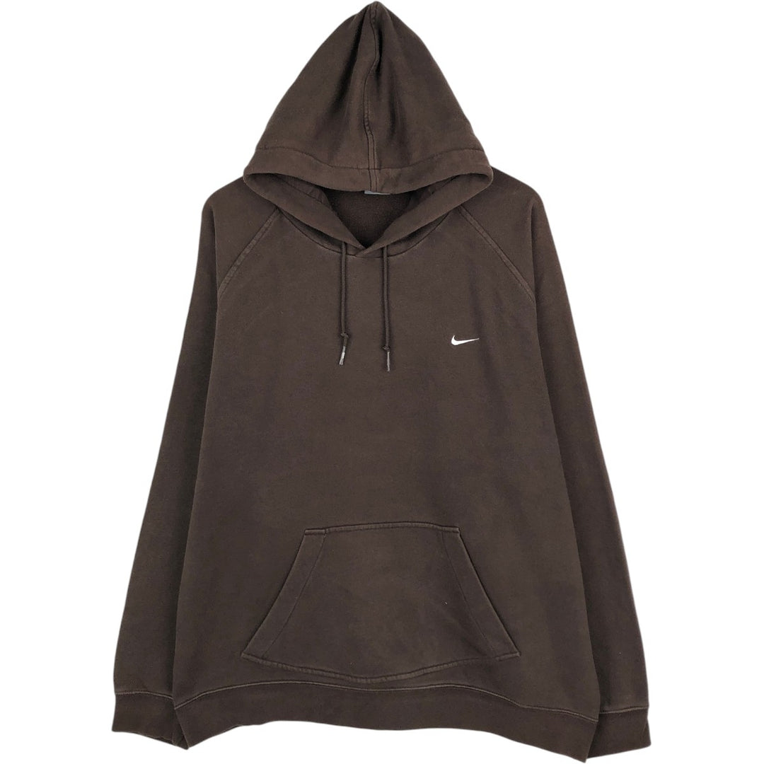Nike Sweat Pullover Hoodie Men's XXL cotton brown type Vintage Second Hand
