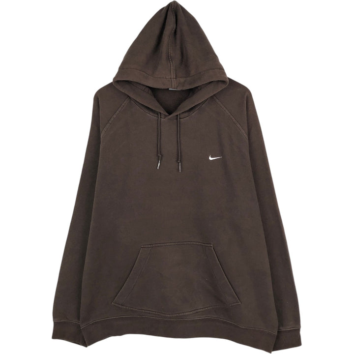 Nike Sweat Pullover Hoodie Men's XXL cotton brown type Vintage Second Hand