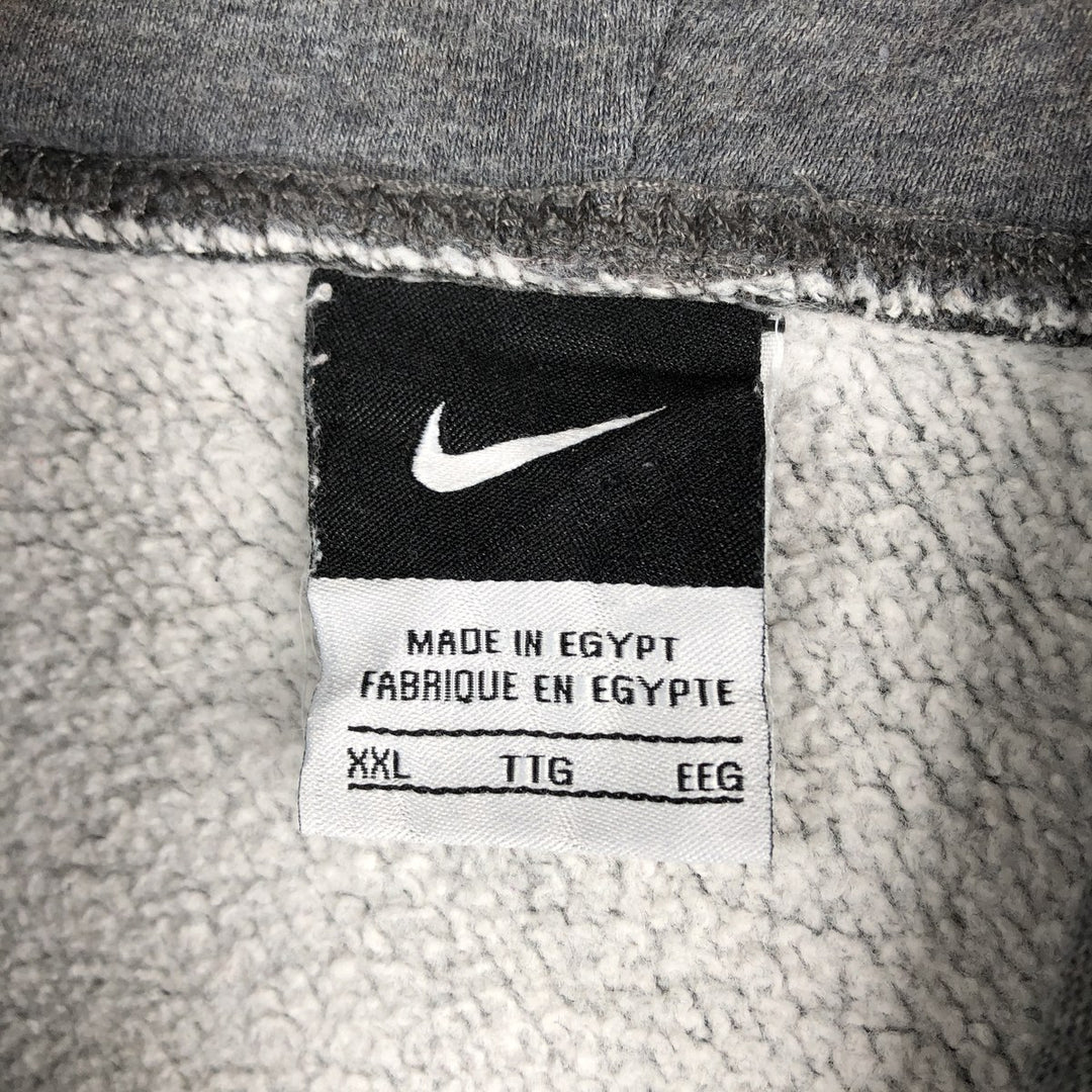 Nike Center Logo Sweat Pullover Hoodie, Men's XXL cotton gray type Vintage Second Hand
