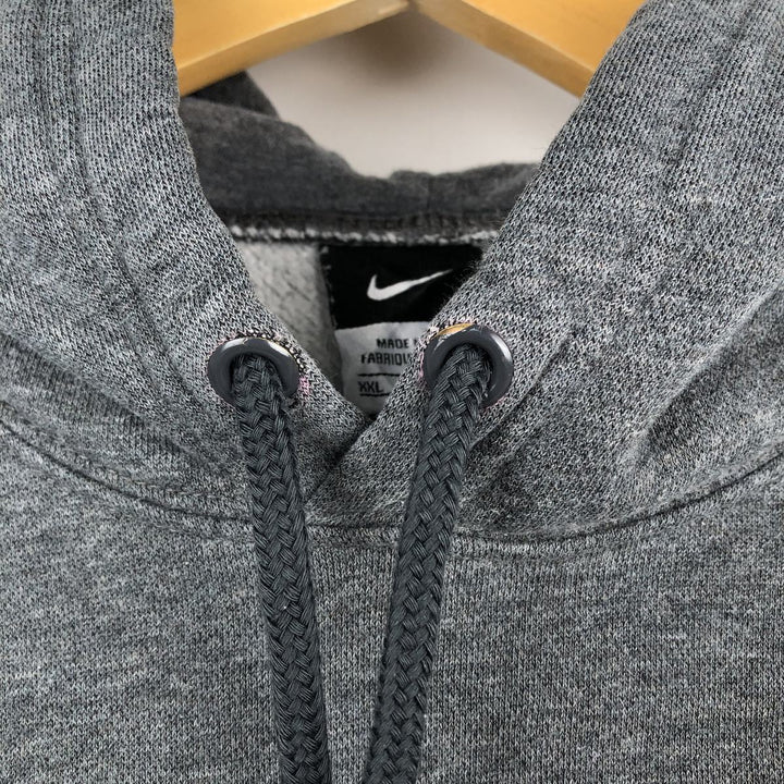 Nike Center Logo Sweat Pullover Hoodie, Men's XXL cotton gray type Vintage Second Hand