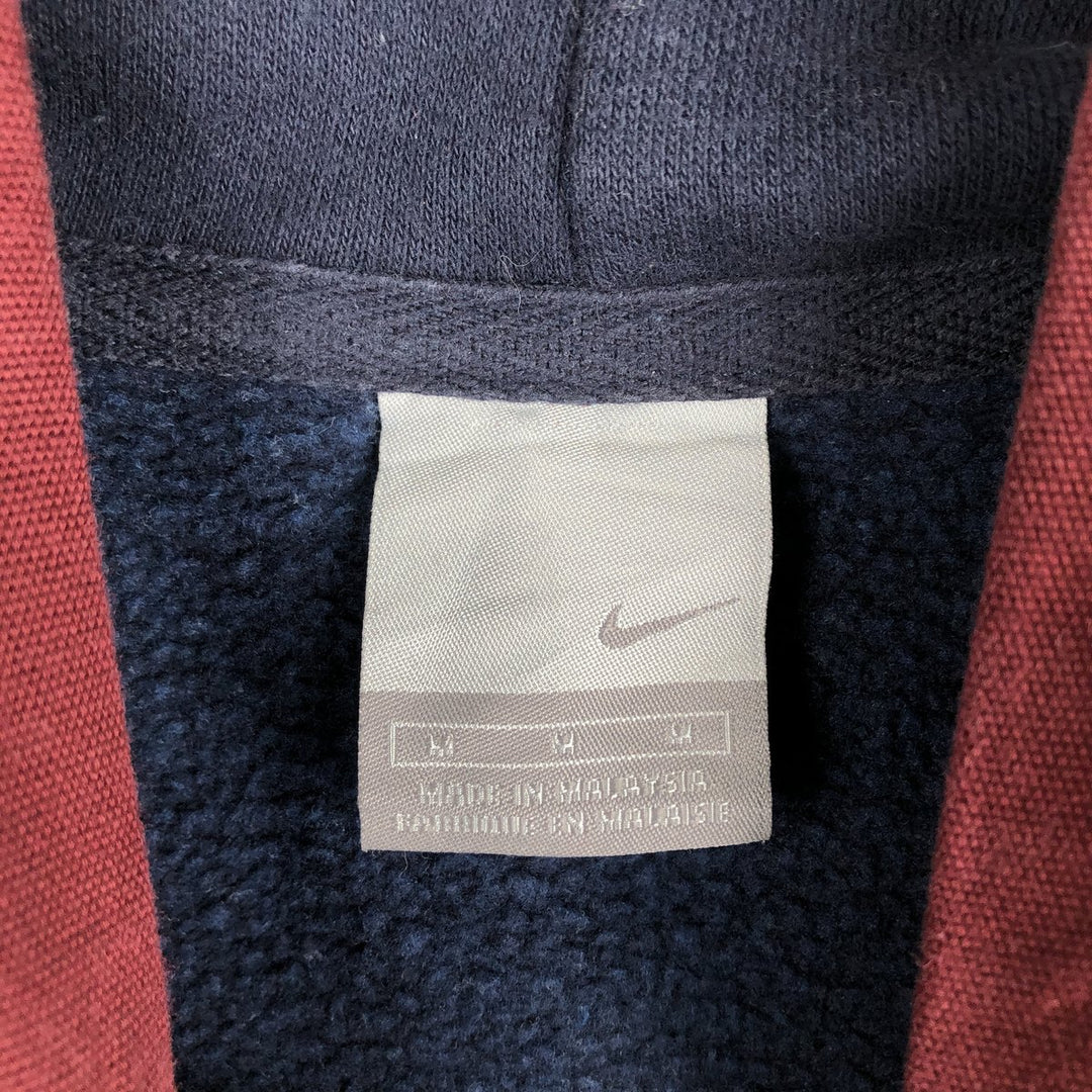 Nike Sweat Pullover Hoodie, Men's Size M cotton navy blue type Vintage Second Hand
