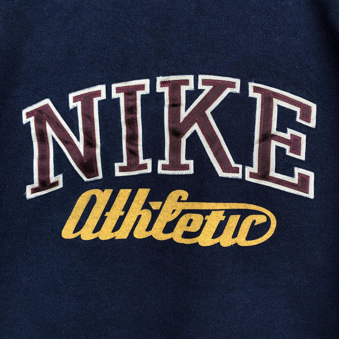 Nike Sweat Pullover Hoodie, Men's Size M cotton navy blue type Vintage Second Hand