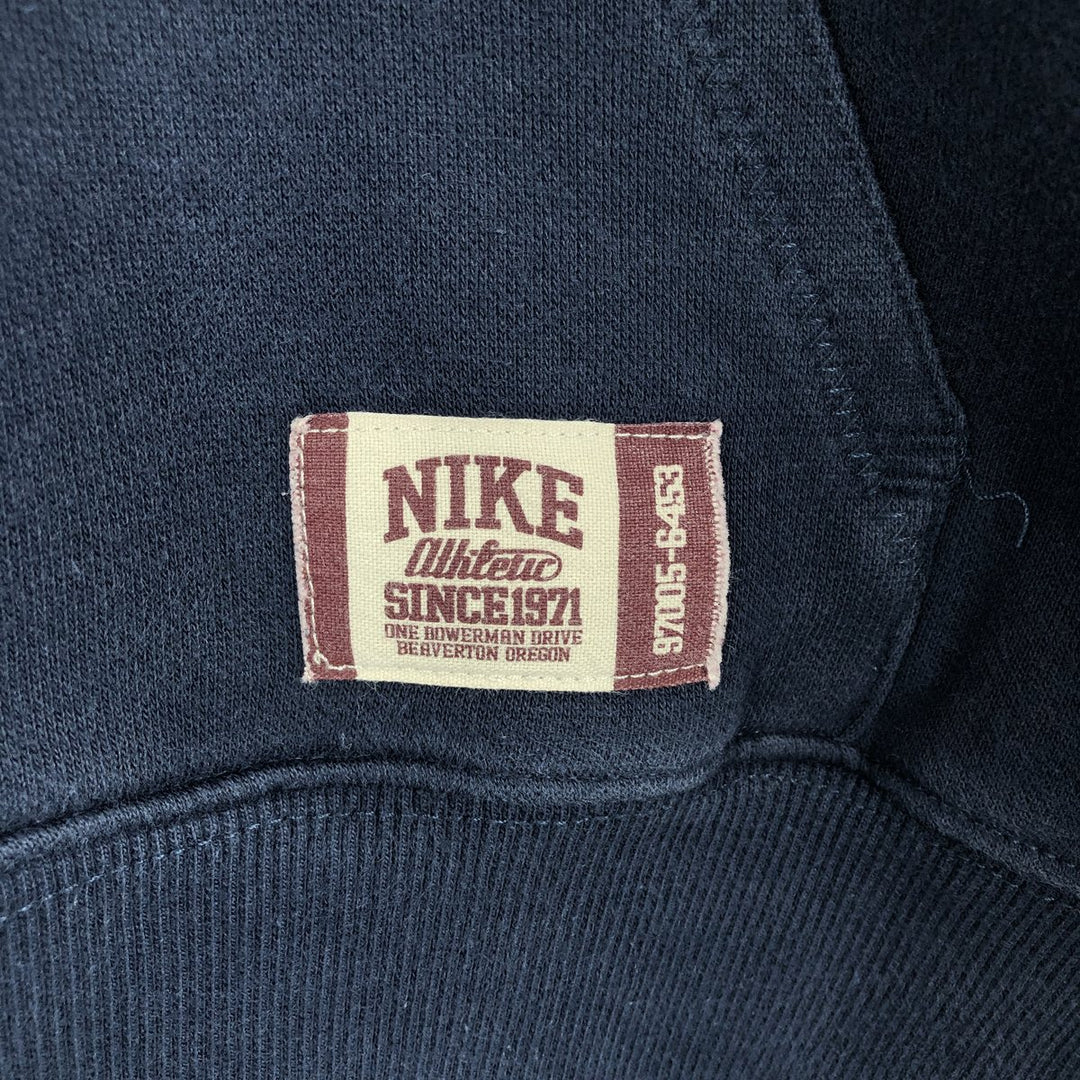 Nike Sweat Pullover Hoodie, Men's Size M cotton navy blue type Vintage Second Hand