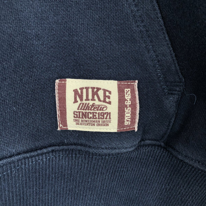 Nike Sweat Pullover Hoodie, Men's Size M cotton navy blue type Vintage Second Hand