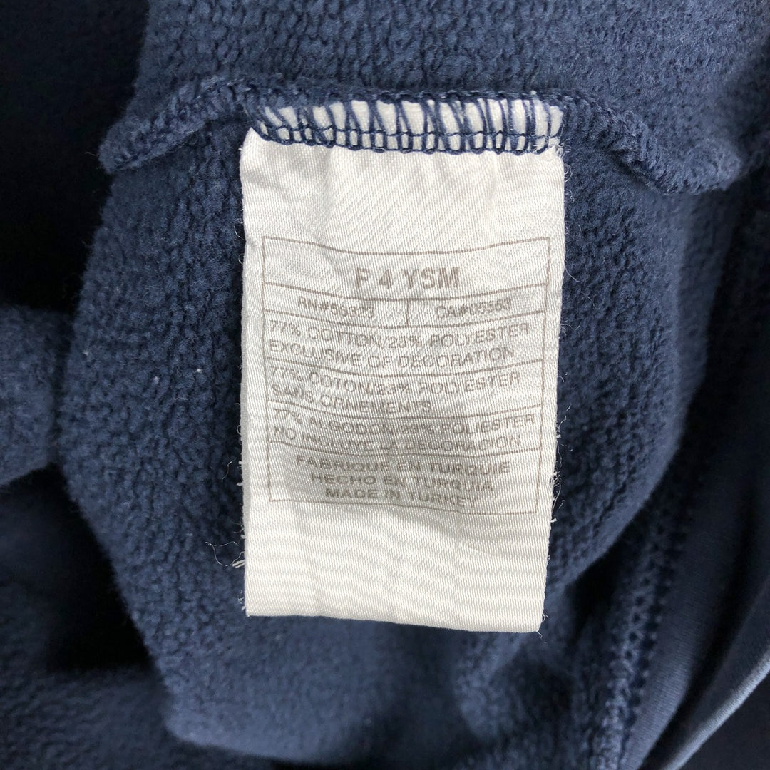 Nike Sweat Pullover Hoodie, Men's Size M cotton navy blue type Vintage Second Hand