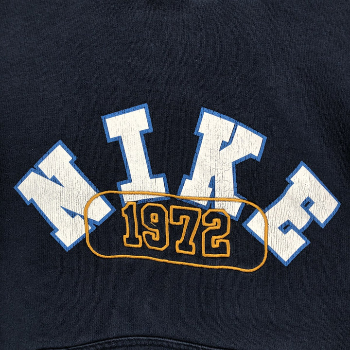 Nike Sweat Pullover Hoodie, Men's Size M cotton navy blue type Vintage Second Hand