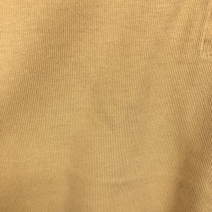 90'S LLBean Long-Sleeve Rugby Shirt, Men's Size L (Equivalent), Vintage cotton Beige type Vintage Second Hand