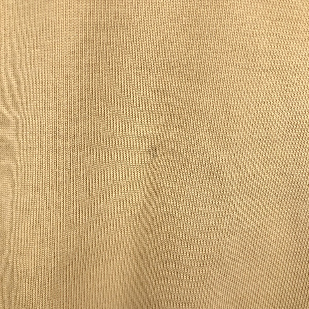 90'S LLBean Long-Sleeve Rugby Shirt, Men's Size L (Equivalent), Vintage cotton Beige type Vintage Second Hand