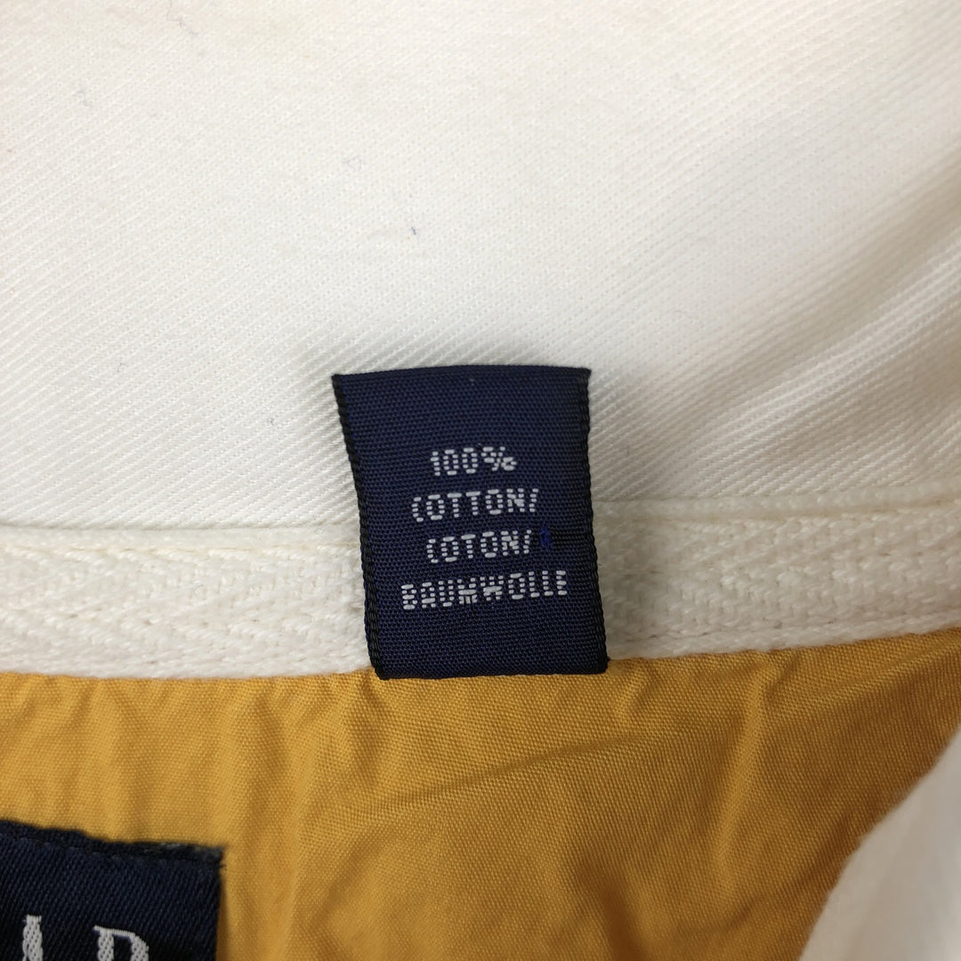 90'S GAP Long-Sleeve Rugby Shirt, Men's Size L (approx.), Vintage cotton yellow type Vintage Second Hand
