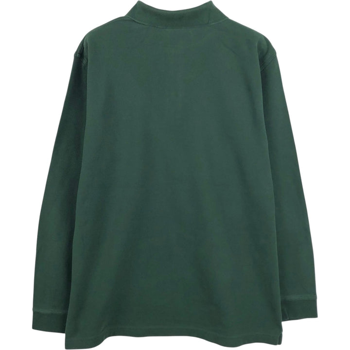 Brooks Brothers 346 Long Sleeve Polo Shirt, Men's Size L cotton green type Vintage Second Hand