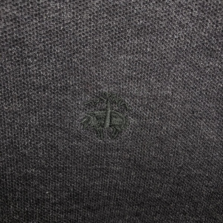 Brooks Brothers Est. 1818 Men's Long Sleeve Polo Shirt, Size M cotton Charcoal Vintage Second Hand