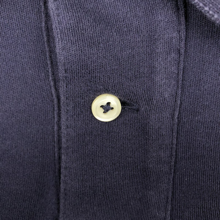 Ralph Lauren POLO RALPH LAUREN CUSTOM FIT long sleeve polo shirt men's size L cotton navy blue type Vintage Second Hand