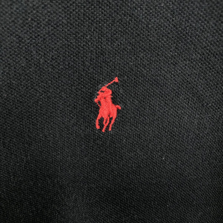 Ralph Lauren POLO by Ralph Lauren long sleeve polo shirt, men's XL size cotton black type Vintage Second Hand