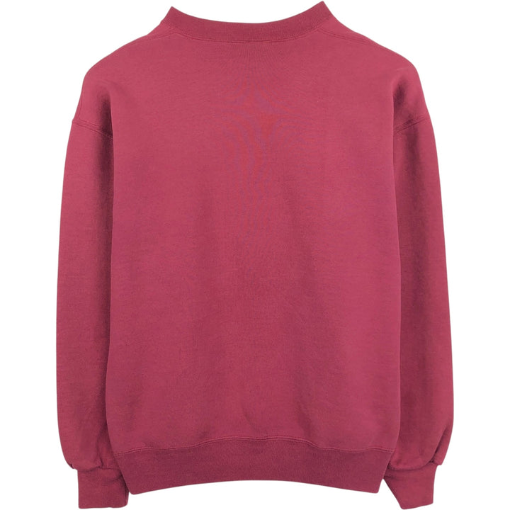 90'S Russell plain blank sweatshirt, sweatshirt, made in USA, men's size L, vintage cotton Red type red-purple Vintage Second Hand