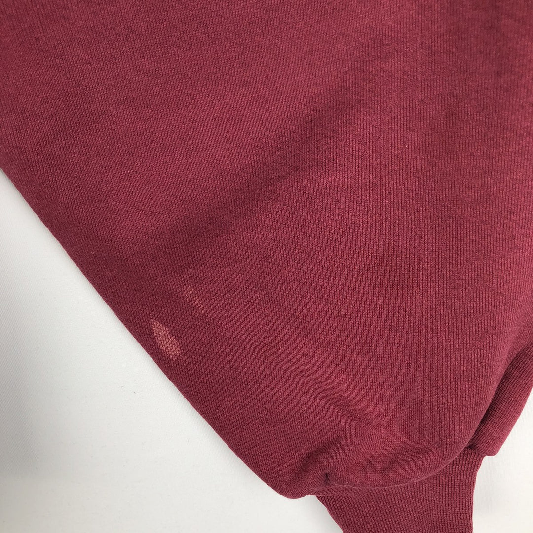 90'S Russell plain blank sweatshirt, sweatshirt, made in USA, men's size L, vintage cotton Red type red-purple Vintage Second Hand