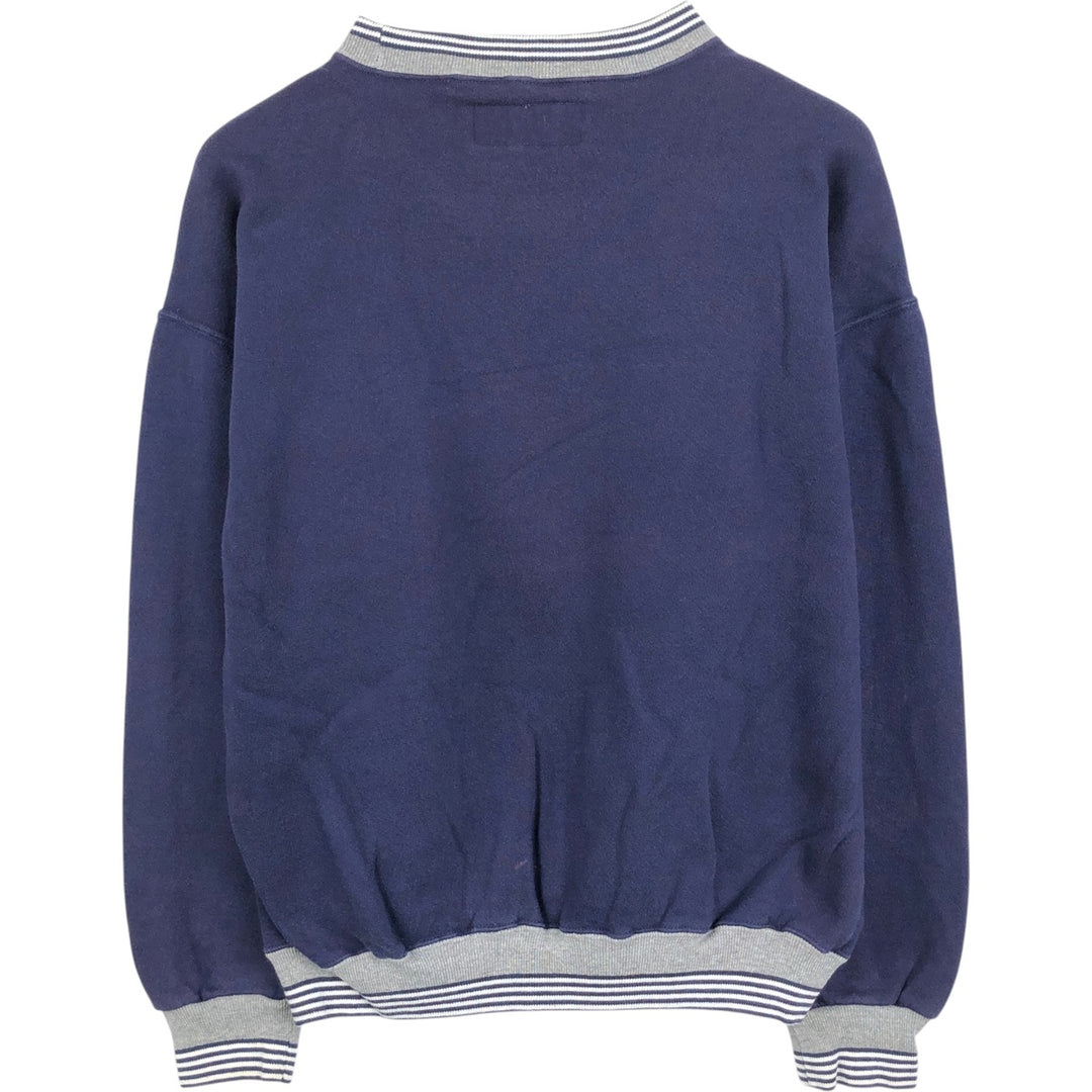 90'S Russell High Cotton Blank Sweatshirt, Made in USA, Men's Size XL, Vintage cotton navy blue type Vintage Second Hand