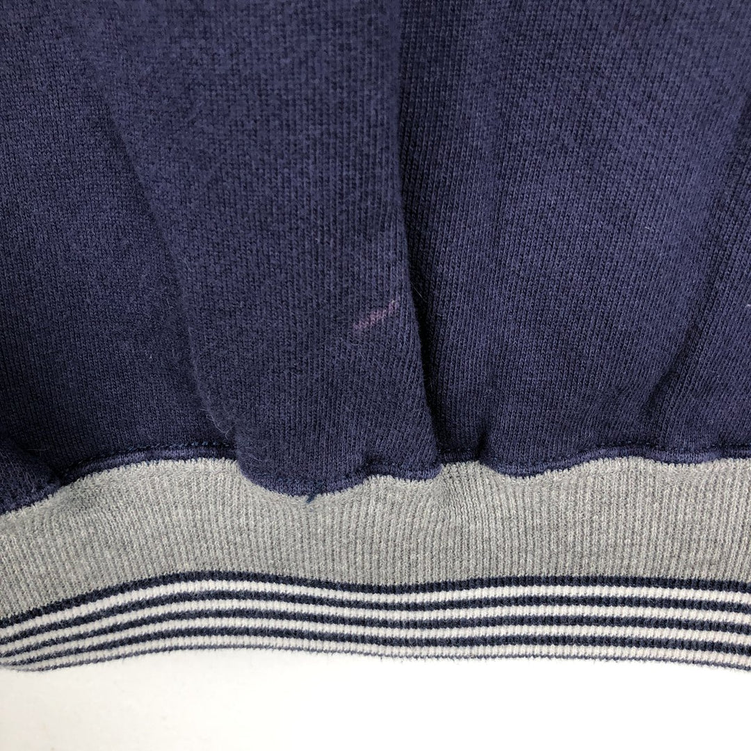 90'S Russell High Cotton Blank Sweatshirt, Made in USA, Men's Size XL, Vintage cotton navy blue type Vintage Second Hand