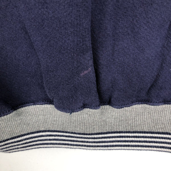 90'S Russell High Cotton Blank Sweatshirt, Made in USA, Men's Size XL, Vintage cotton navy blue type Vintage Second Hand