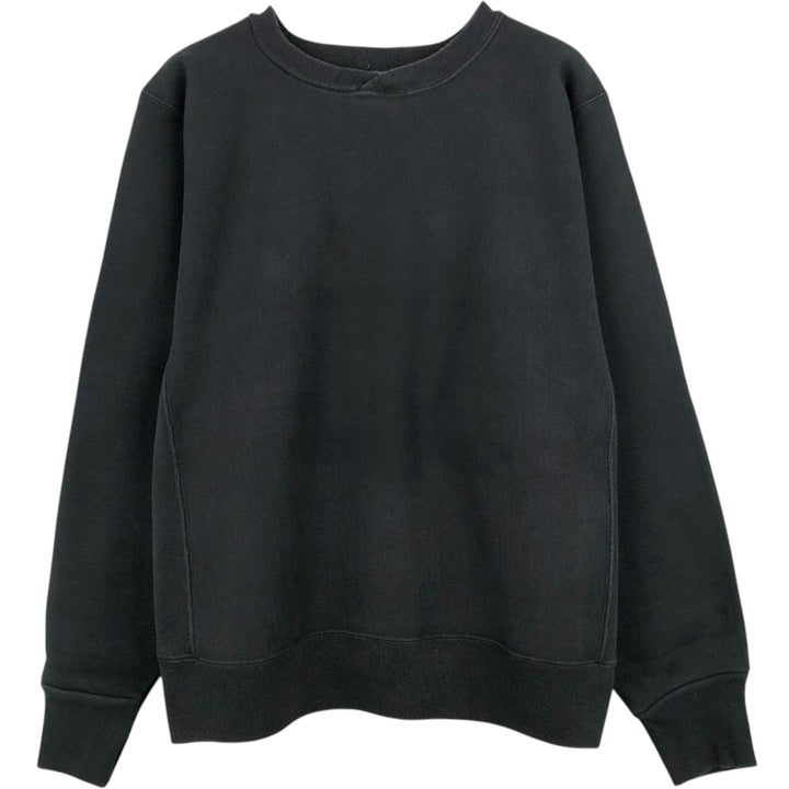 90'S Hanes Blue Tag Plain Blank Sweatshirt, Made in USA, Men's Size M (Equivalent), Vintage cotton black type Vintage Second Hand