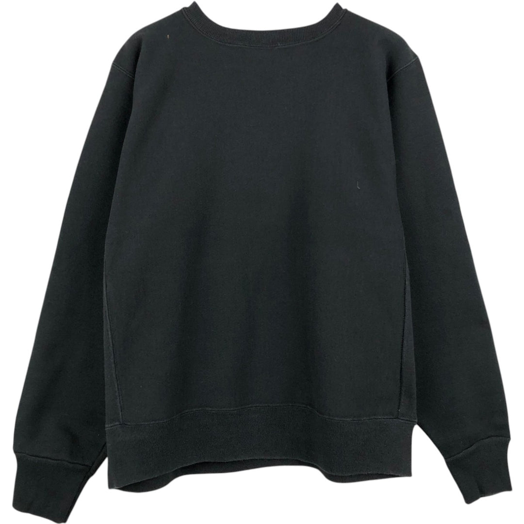 90'S Hanes Blue Tag Plain Blank Sweatshirt, Made in USA, Men's Size M (Equivalent), Vintage cotton black type Vintage Second Hand