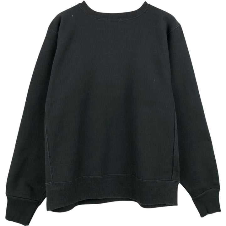 90'S Hanes Blue Tag Plain Blank Sweatshirt, Made in USA, Men's Size M (Equivalent), Vintage cotton black type Vintage Second Hand