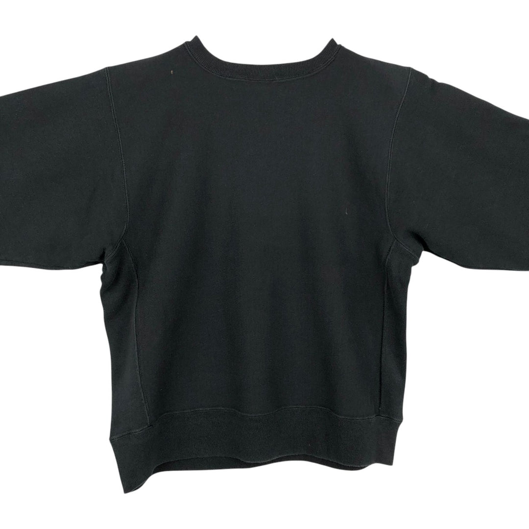 90'S Hanes Blue Tag Plain Blank Sweatshirt, Made in USA, Men's Size M (Equivalent), Vintage cotton black type Vintage Second Hand
