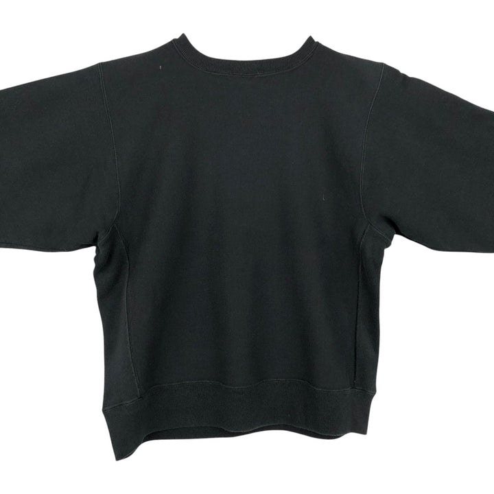 90'S Hanes Blue Tag Plain Blank Sweatshirt, Made in USA, Men's Size M (Equivalent), Vintage cotton black type Vintage Second Hand
