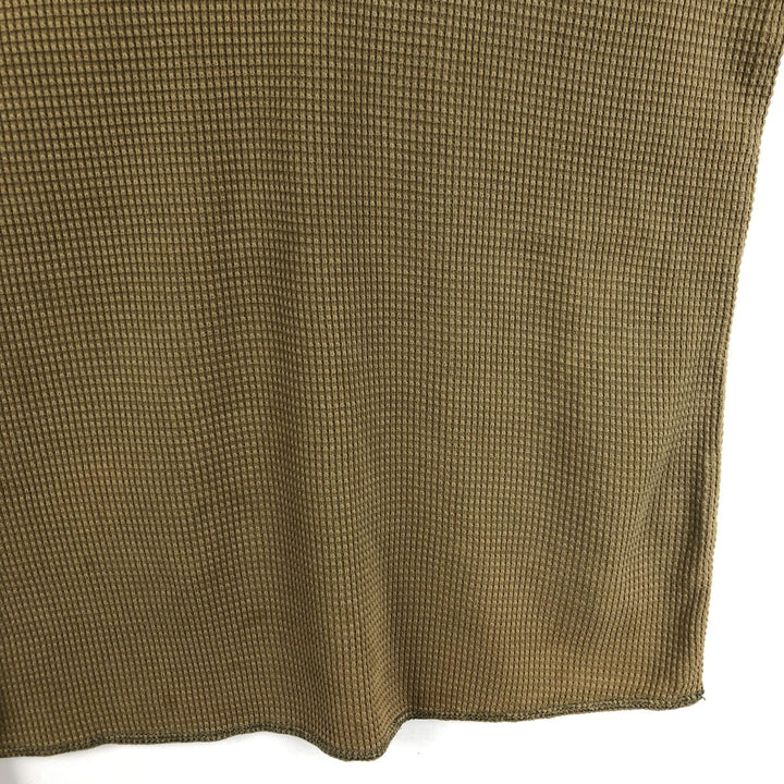 Eddie Bauer Thermal Long-Sleeve T-Shirt, Men's Size L (approx.) cotton Khaki type Vintage Second Hand