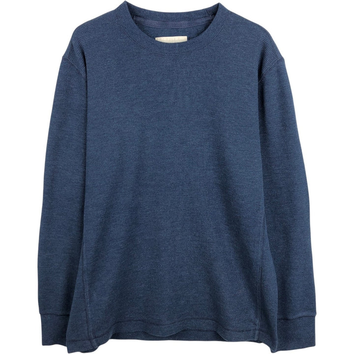 Eddie Bauer Thermal T-Shirt, Waffle, Men's Size M cotton blue type Vintage Second Hand