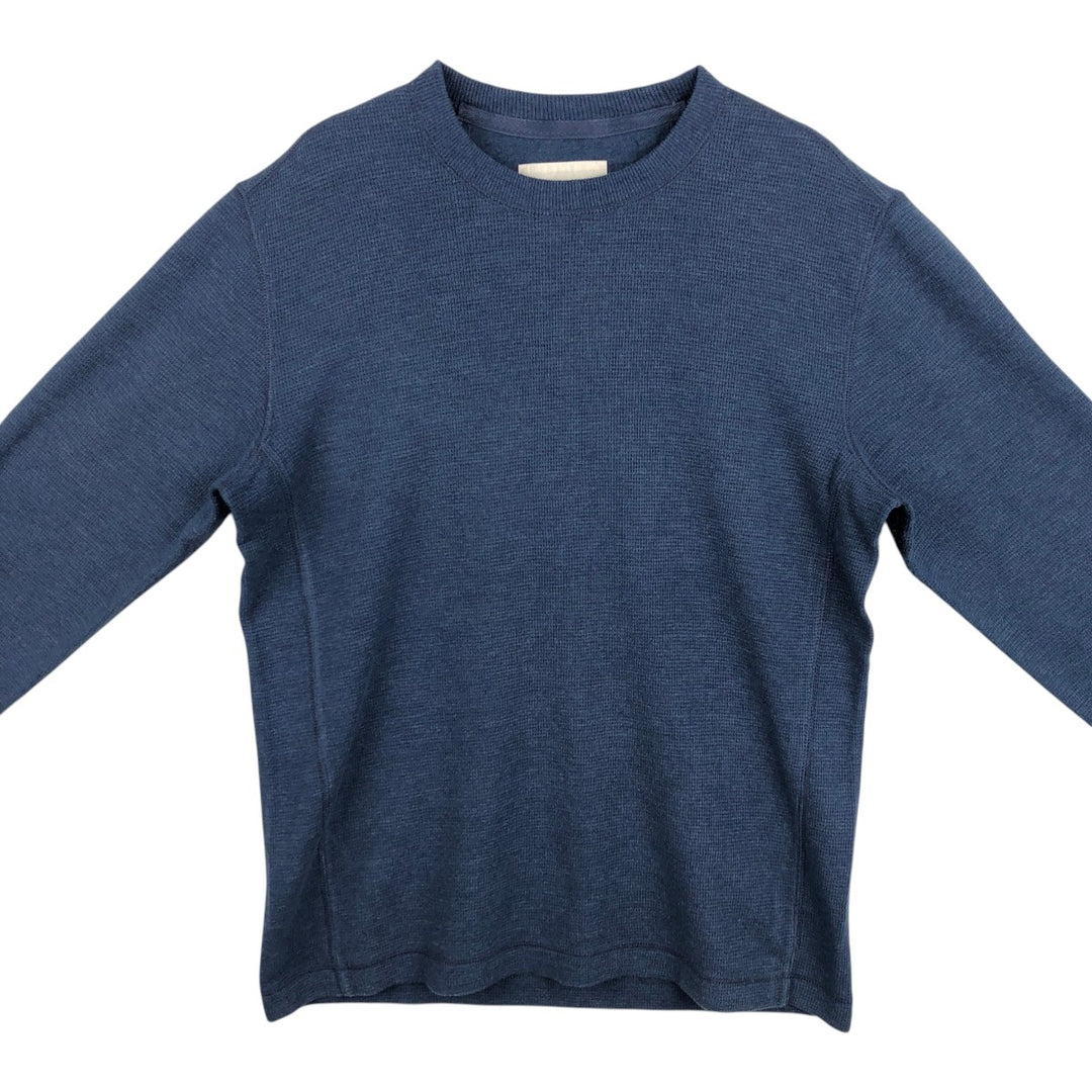 Eddie Bauer Thermal T-Shirt, Waffle, Men's Size M cotton blue type Vintage Second Hand